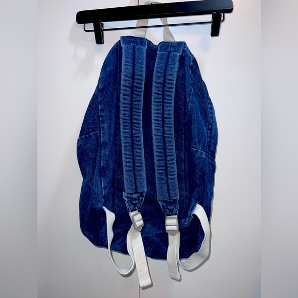 Vintage American Apparel Dark Wash Denim Backpack - Picture 2 of 4